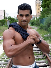 Handsome latin man