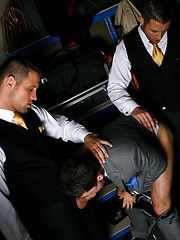 Couple of rough boners stuck in one gay asshole