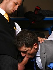 Couple of rough boners stuck in one gay asshole