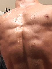 Naked athletic boy