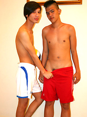 Straight asian boys facial bukakke