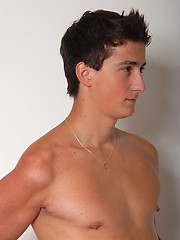 Innocent euro teen boy in first adult casting
