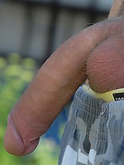 Naked blonde teen boy posing in the garden