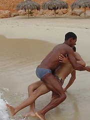 Four hot guys indulge in blowing and jerking off