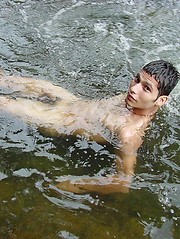 Hot sexy latino twink has massive erected cock
