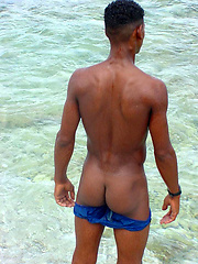 Black straight boy at the nature