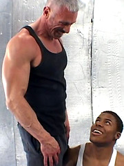Young black athlete fucks his daddy coach