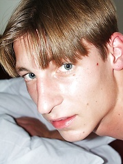 Dude strokes his long uncut dick