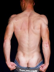 Straight military guy showing his piece of meat