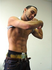 Hot latino boy from Miami Enrique strokes dick