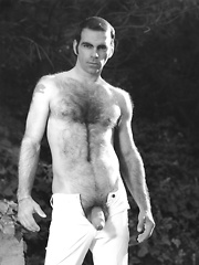 Retro shoots of hairy gay dude