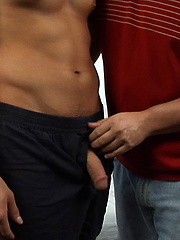 Straight guy Pat serviced by skilled aged gay