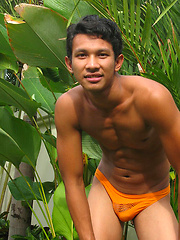 Hot Gene strips outdoors