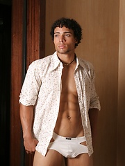 Latin stallion in solo scene