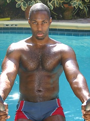 Black man jacking off dick