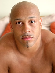 Black hunk gets naked