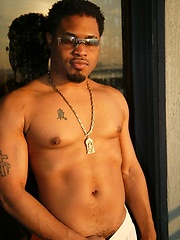 Latin hunk jerking off his dick