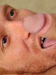 Steven chokes and gags on it as Van fucks his face