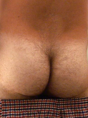 Josh spreads his legs and starts to play with that furry hole
