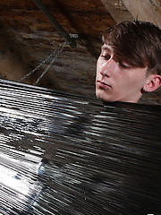 Sexy Max Brown wears black plastic