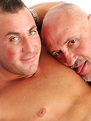 Silver dad Jake sucking guy thick tool
