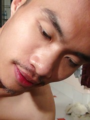 Asian guy Paj sucks on Vodga, getting him hot and hard