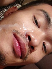 Asian guy Paj sucks on Vodga, getting him hot and hard