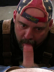 Burly Ginger Bear Shep Hunter and Big Bubba-Boy