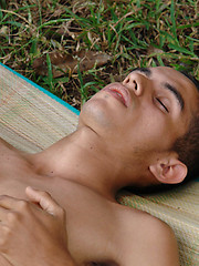 Tribal twink boy load he strokes out