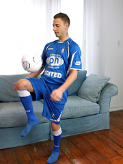 Italian soccer boy exposes his sexy body