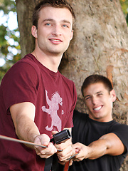 Miles wanted Ashton to take his turn in this anal fuck scene