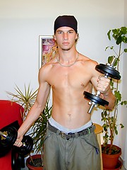 Latin guy Ray has huge cock like a fucking horse