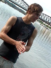 Straight Czech boy posing naked