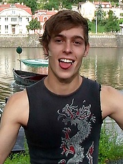 Straight Czech boy posing naked