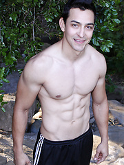 Straight guy Julian is a big, muscular guy