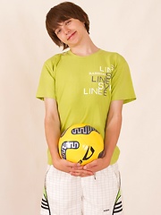 Handsome playful Jason Tanny is showing anal hole