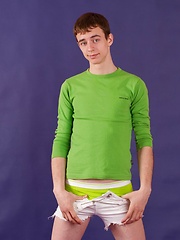Sweet-looking gay Demas Tyrr in his hot photo set