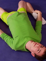 Sweet-looking gay Demas Tyrr in his hot photo set