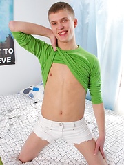 19 y. o. Andrew is having fun in the morning