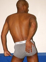 Black man jerks his cock