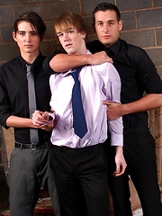 Brit twink gets grabbed and fucked - whats more he loves it!
