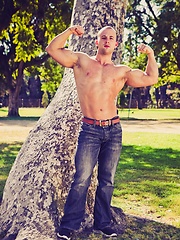 Jason Stonebrook strokes his dick