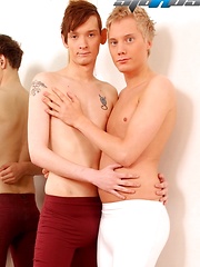 Blond Twink Gives His Dancing Fuck-Buddy A Bangin' Good Workout!
