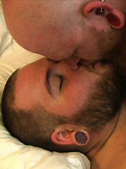 Shaved heads, tats, piercings, long facial hair, this has it all