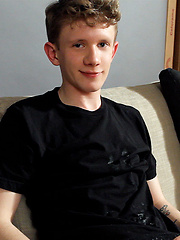 Young handsome Jay Jonas strokes his fat dick and fists himself