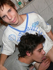 Richard Kooole and Denis Rakay sucking