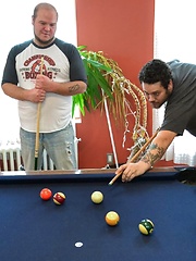 TJ Brown And Anthony Cox Have Bear Sex On A Pool Table