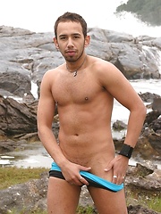 Bareback with Black Cock at the Beach