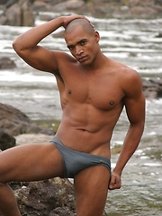 Bareback with Black Cock at the Beach