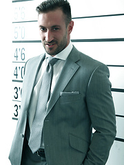Spanish Porn Newcomer dressed up in in one of our suits
